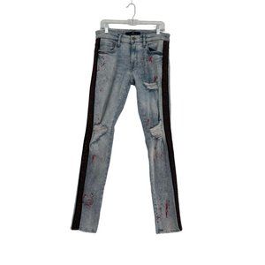 Jordan Craig Legacy Ross Fit Jeans Men's Size 32x32 Blue Vegas Striped Denim 2.0